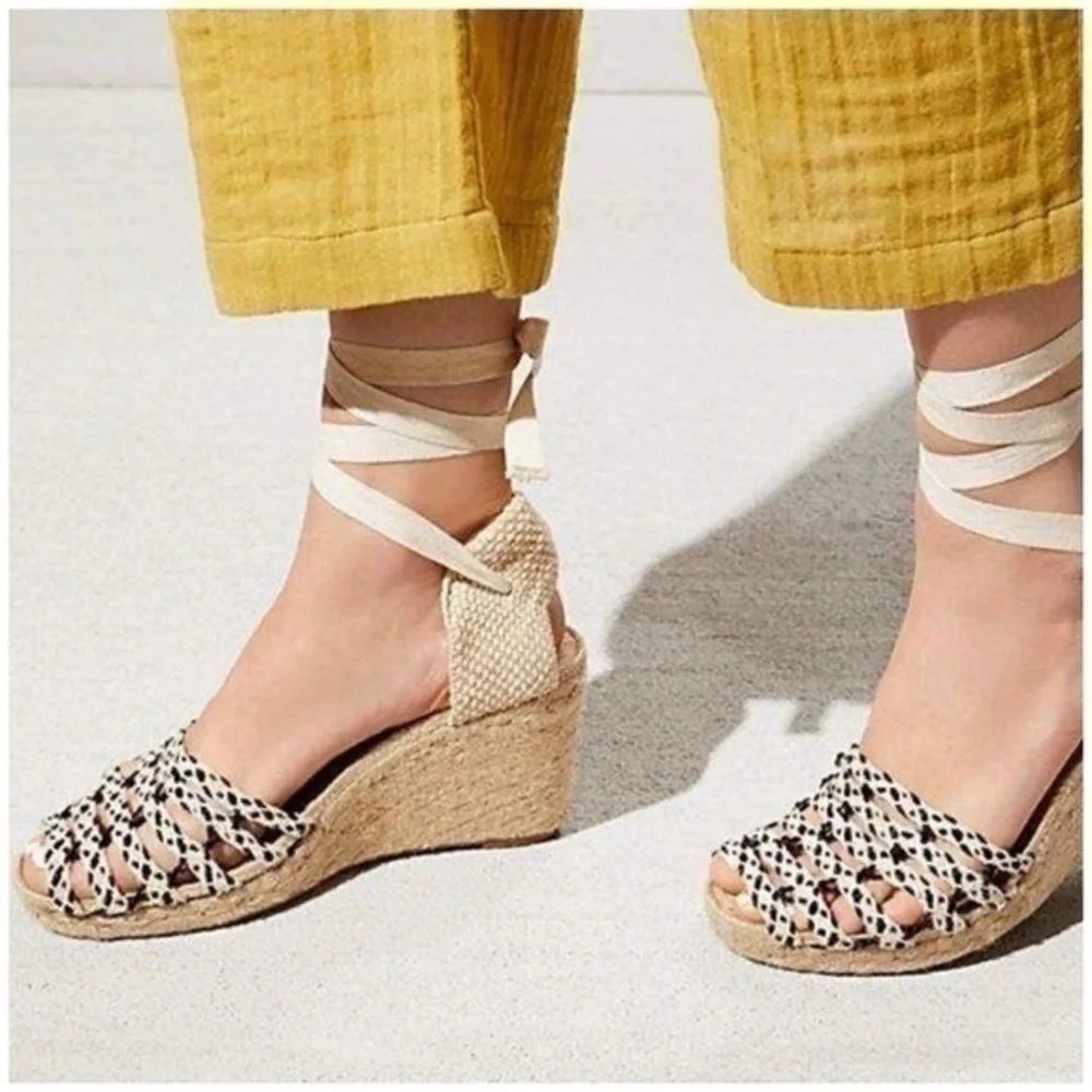 FREE PEOPLE AMALFI COAST WEDGE SANDAL sz 39